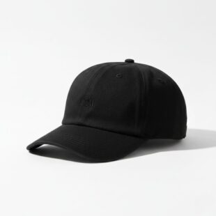 Black Curved-Brim Streetwear Cap