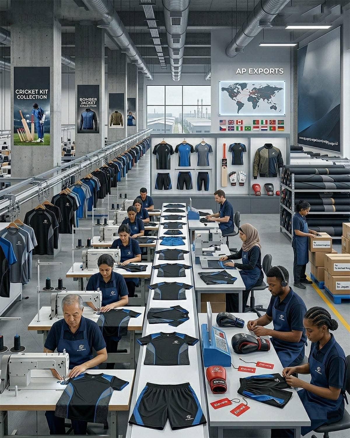 Sportswear Manufacturing Factory